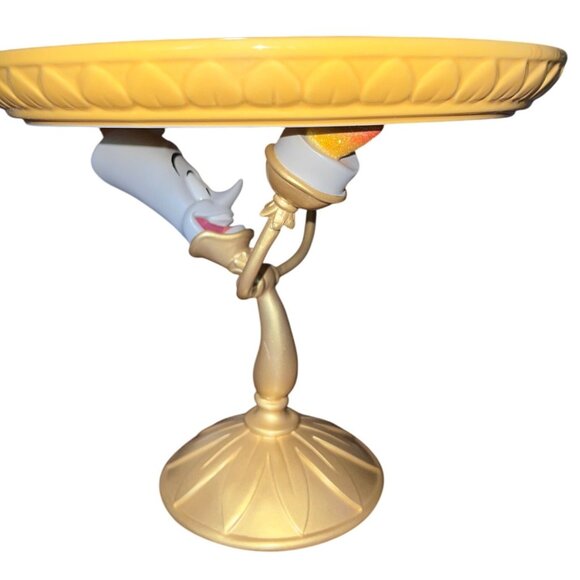 Beauty & The Beast Lumiere Cake Stand  Disney Character Plate - Picture 3 of 10